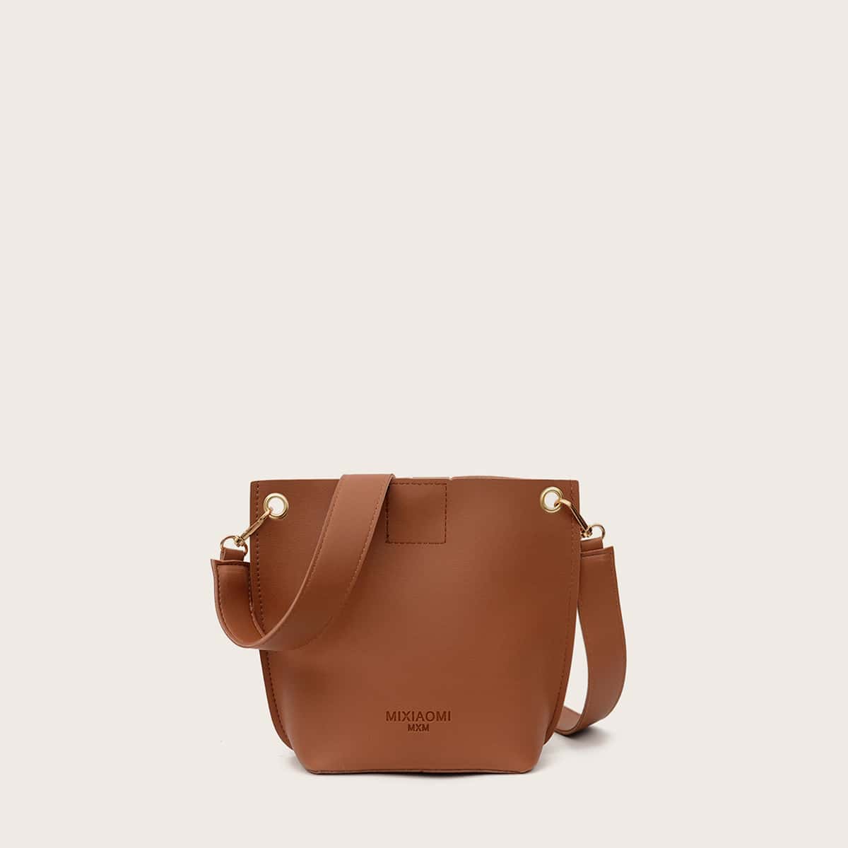 

Minimalist Buckle Crossbody Bag, Brown