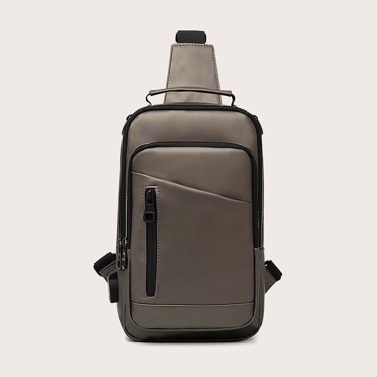 

Guys Minimalist Fanny Pack, Coffee