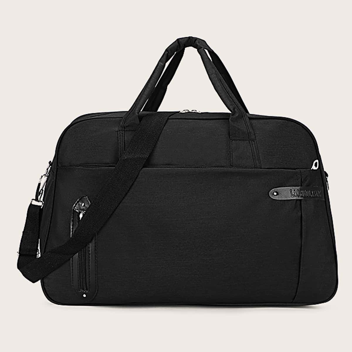 

Guys Minimalist Large Capacity Travel Bag, Black