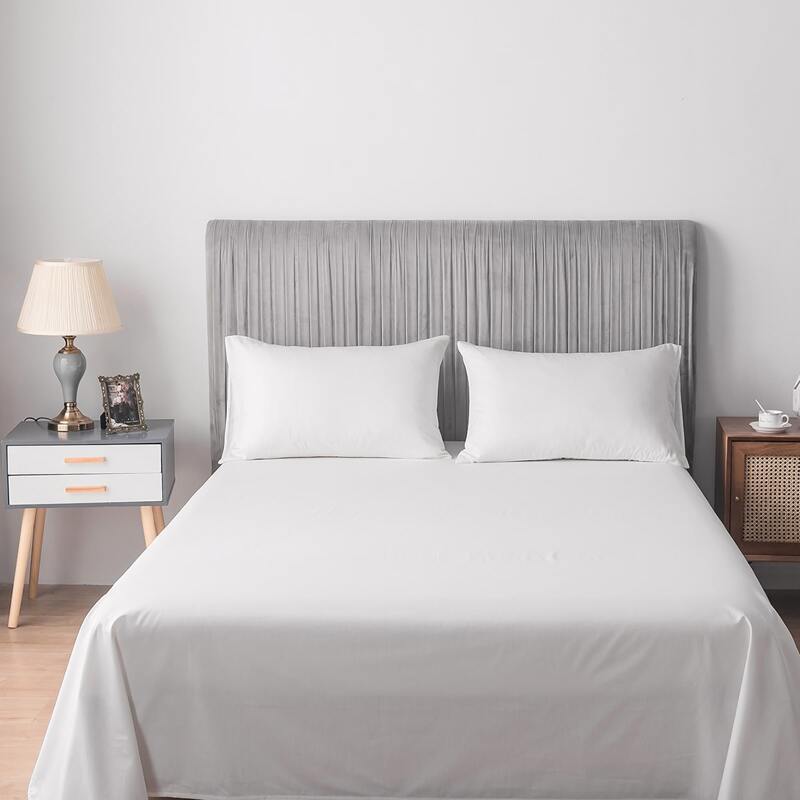 

1pc Solid Flat Sheet, White
