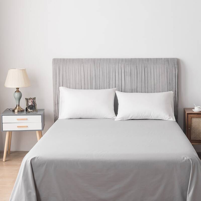 

1pc Solid Flat Sheet, Grey
