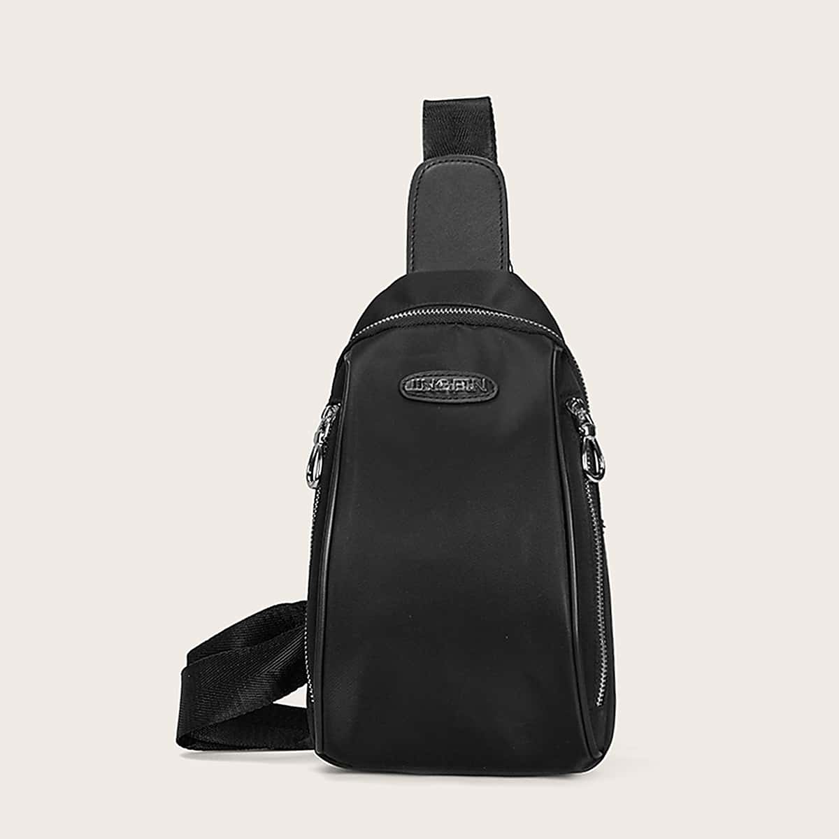 

Guys Minimalist Fanny Pack, Black