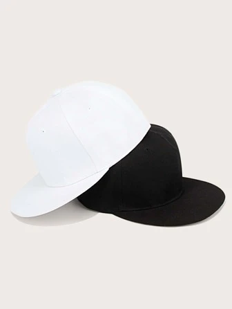 2 pièces Homme Casquette base-ball minimaliste unicolore