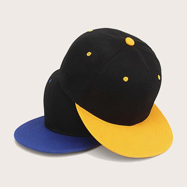 

2шт Мужская двухцветная бейсболка, Многоцветный