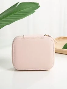 Slogan Graphic Cosmetic Storage Bag - Pink - View 3