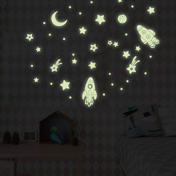 

Galaxy Luminous Wall Sticker, Lime green