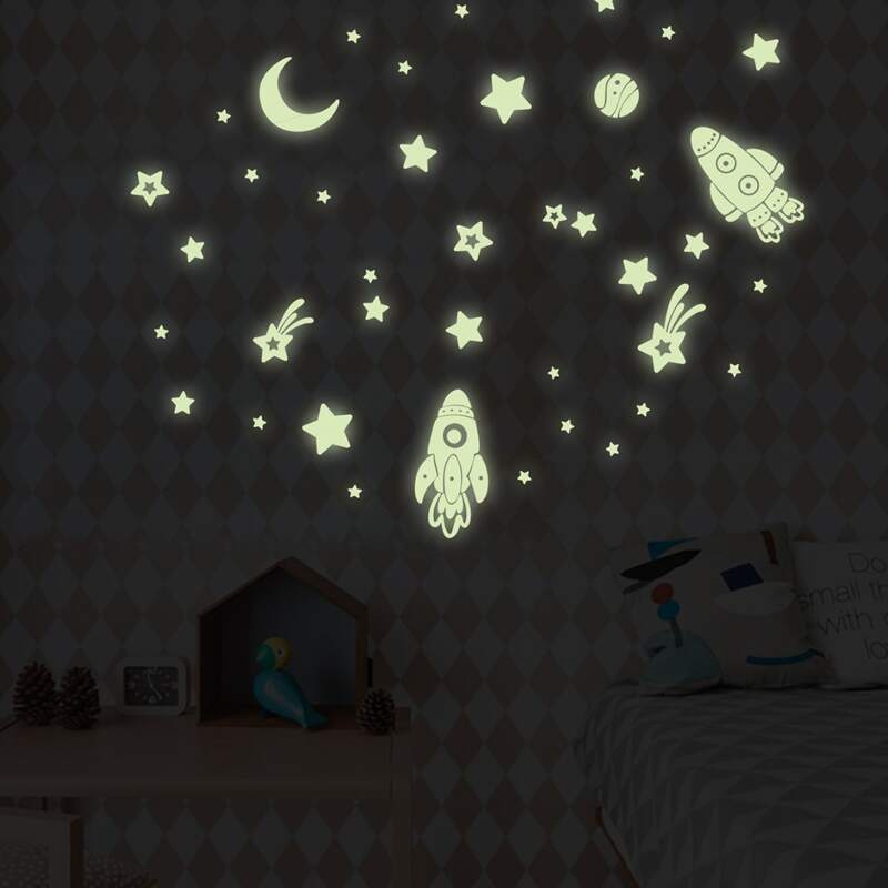 

Galaxy Luminous Wall Sticker, Lime green