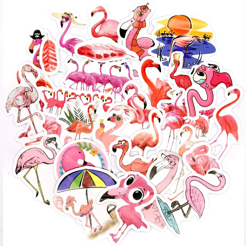 

32pcs Flamingo Pattern Sticker
