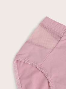 2 Packs Mesh Insert Panty Set - Multicolor - View 5