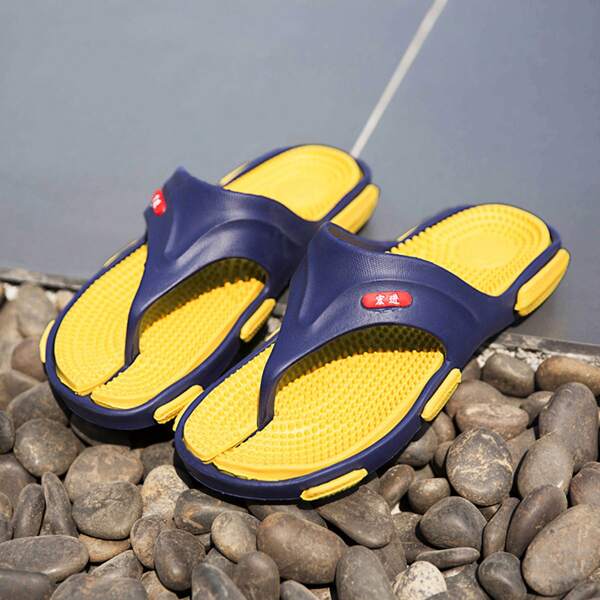 

Men Massage Flip Flops, Navy