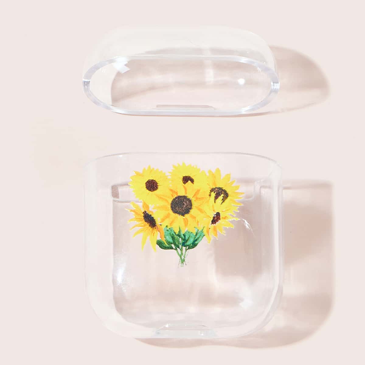 

Sunflower Clear Airpods Case