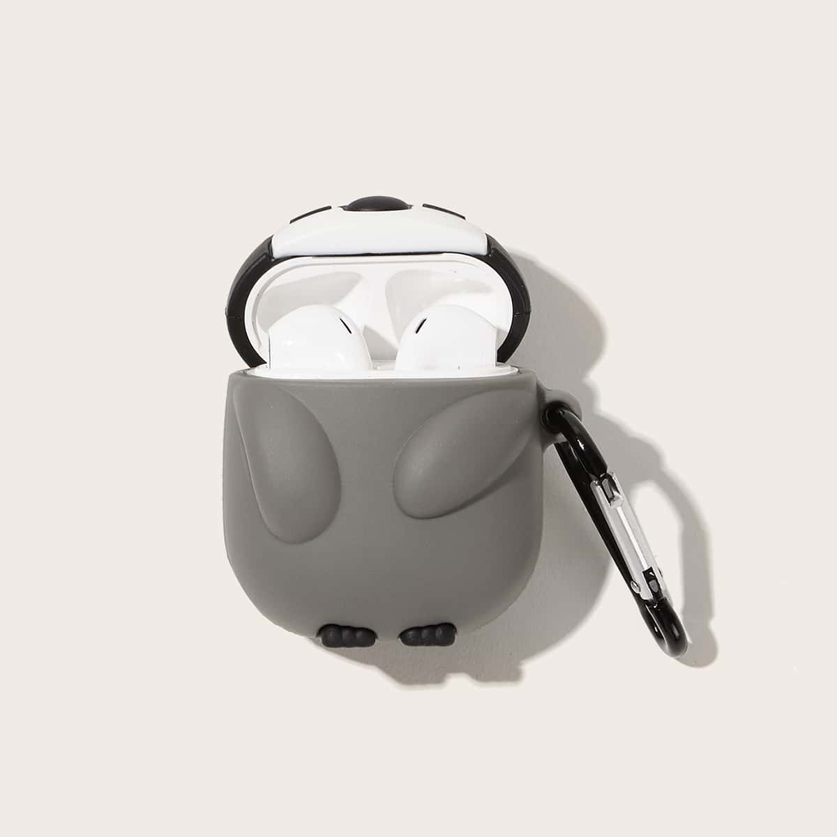 

Cartoon Penguin Airpods Case, Grey