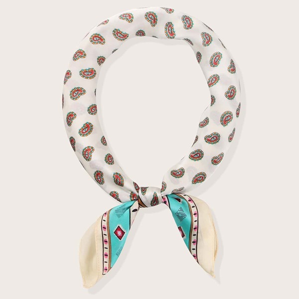 

Бандана с узором пейсли, Бежевые