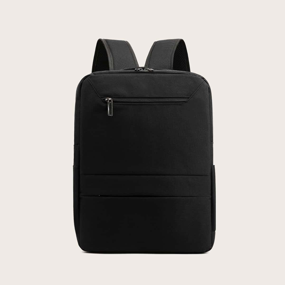 

Guys Zip Front Large Capacity Backpack, Black