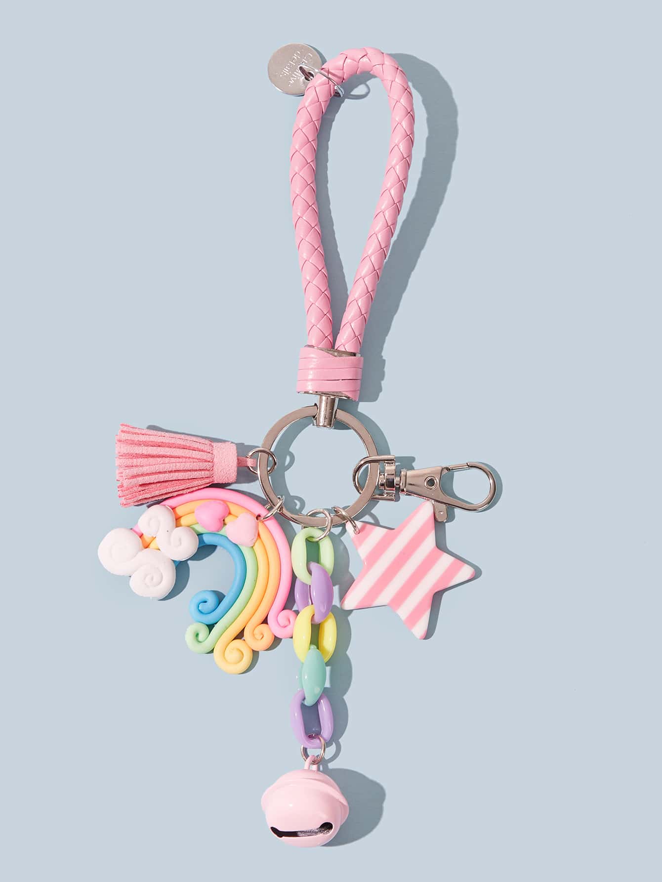 Tua & Star Charm Keychain - Nhiều màu - Xem 1
