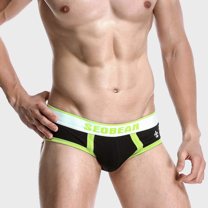 

Guys Letter Graphic Striped Boxer Brief, Black