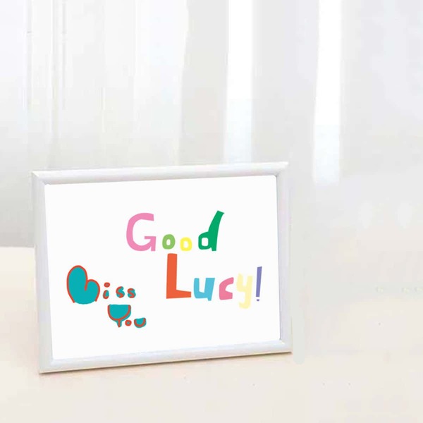 

1pc Solid Rectangle Photo Frame, Multicolor