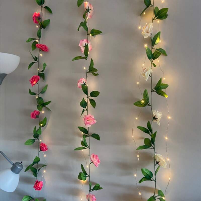 

1pc Artificial Flower Rattan, Multicolor