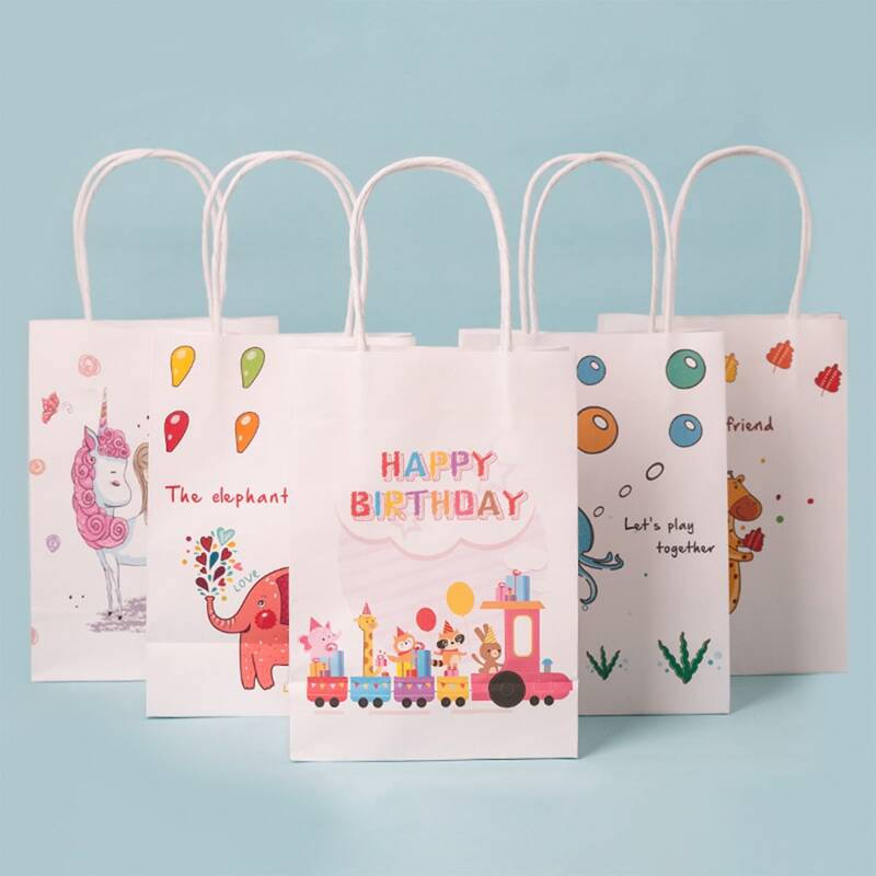 

1pc Cartoon Graphic Paper Gift Bag, Multicolor