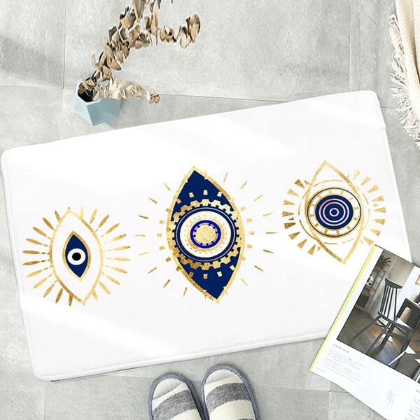 

1pc Eye Print Door Carpet, Multicolor