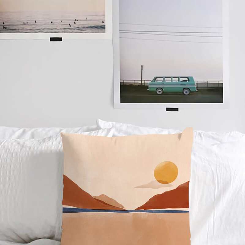 

Sunrise Print Cushion Cover Without Filler, Multicolor