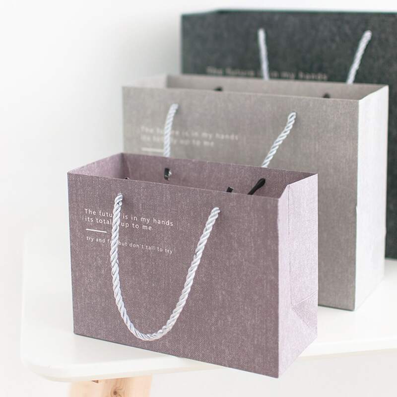 

1pc Slogan Graphic Paper Storage Bag, Multicolor