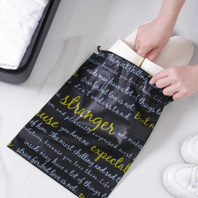 

3pcs Slogan Graphic Travel Storage Bag, Multicolor