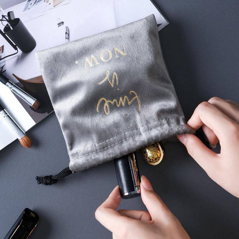 

1pc Slogan Graphic Storage Bag, Multicolor