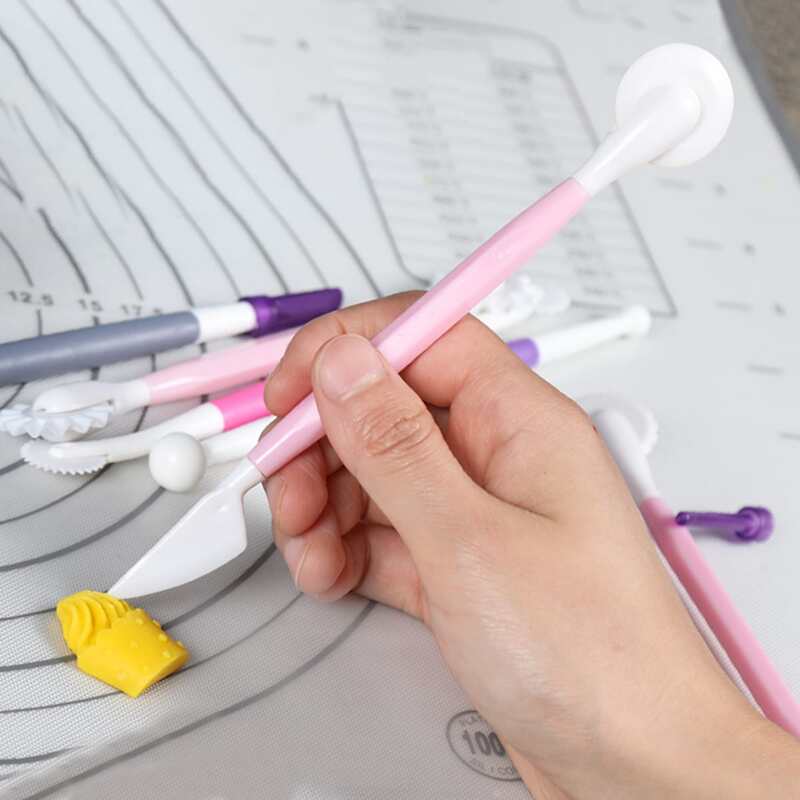

3pcs Random Cake Double Head Carving Knife, Multicolor