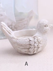 1 pieza soporte de vela con diseño de animal - Blanco - Ver 2