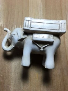 1 pieza soporte de vela con diseño de animal - Blanco - Ver 4