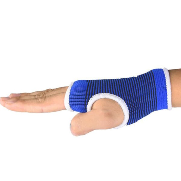 

1pair Open Toe Protective Fitness Gloves, Blue