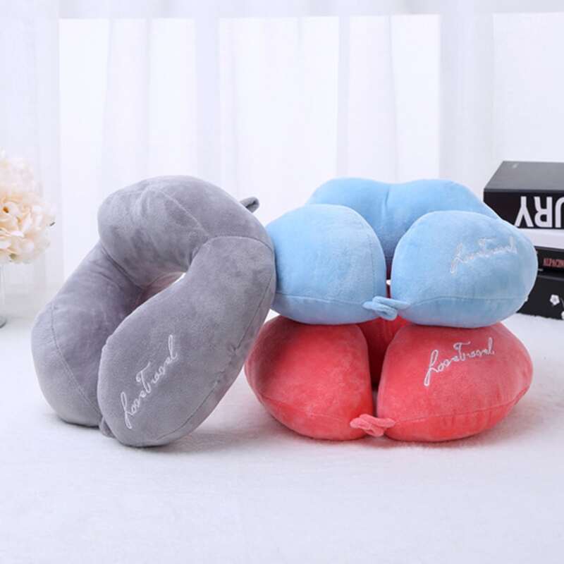 

1pc Solid U-shaped Neck Pillow