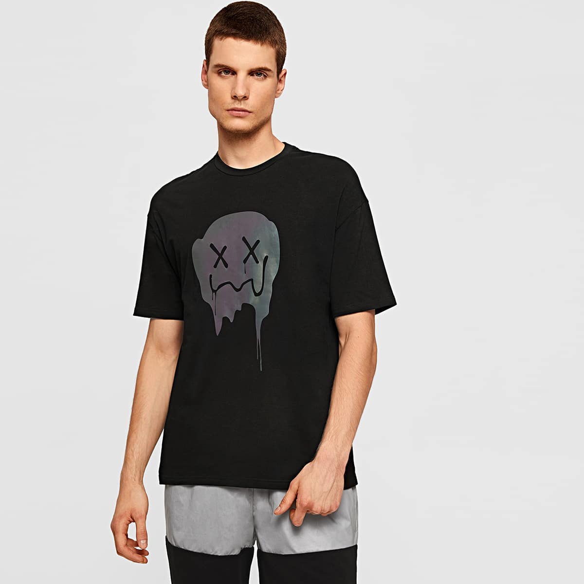 

Guys Graphic Print Tee, Black