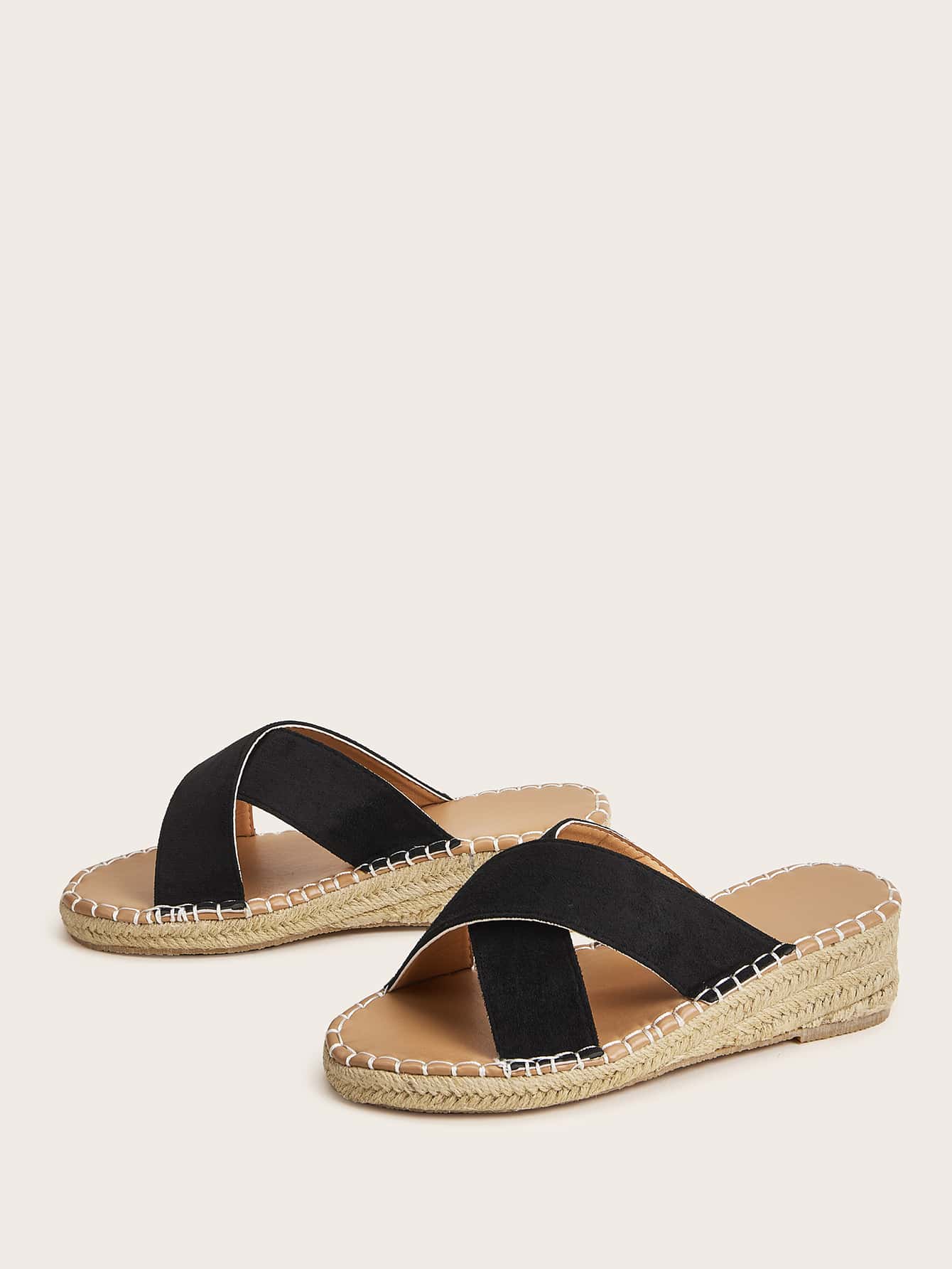 espadrille wedge mules