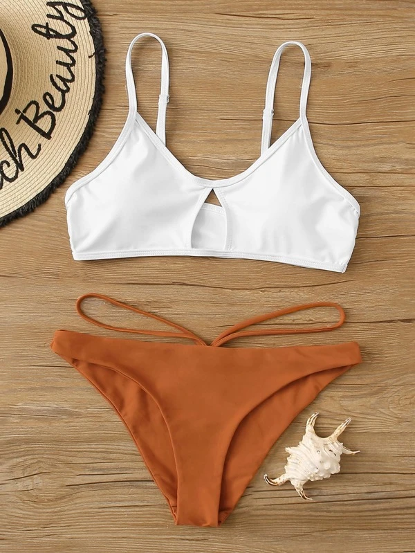 shein cut out bikini