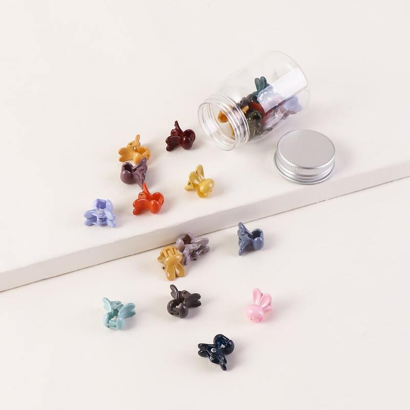 

20pcs Mini Hair Claws, Multicolor