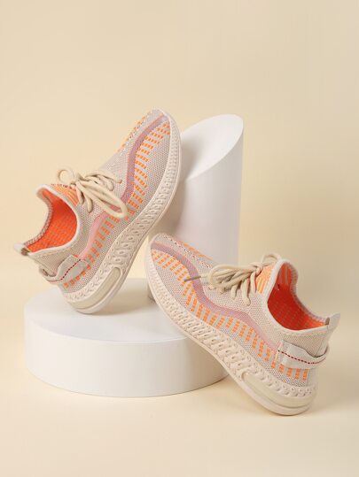 Lace-up Front Wide Fit Sneakers