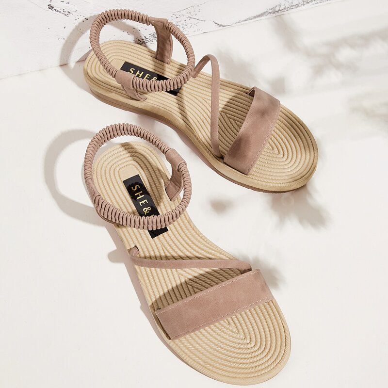 

Wide Fit Ankle Strap Sandals, Pink