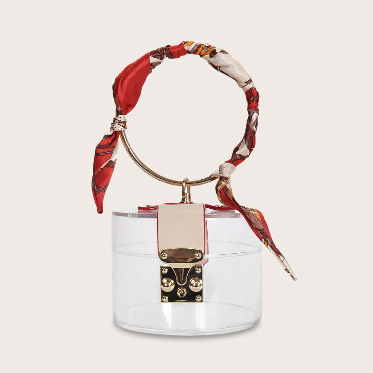 

Mini Clear Satchel Bag With Ring Handle