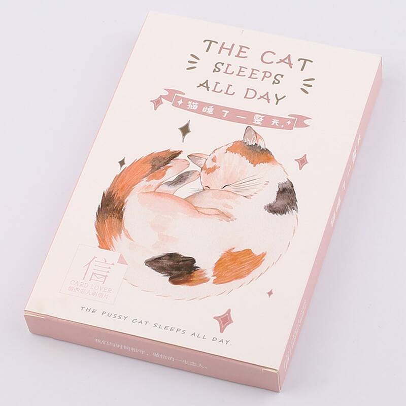 

30pcs Cat Print Postcard