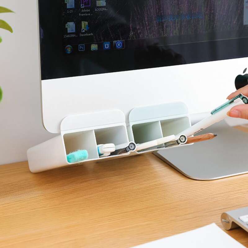 

1pc Self-adhesive Desk Random Pen Holder