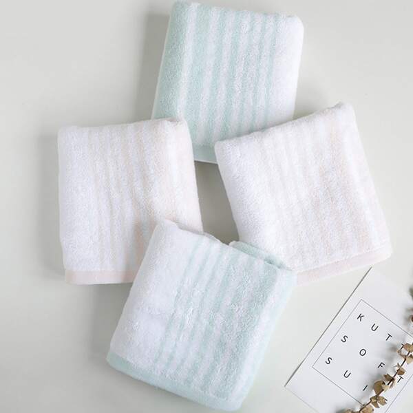 

1pc Striped Face Towel, Multicolor