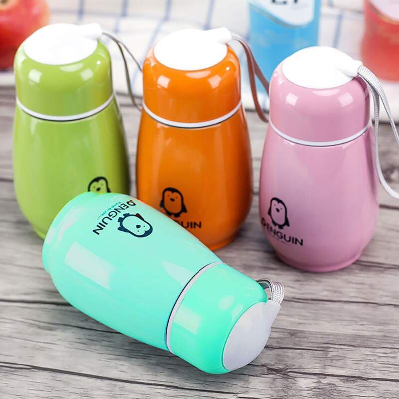 

1pc Penguin Print Vacuum Cup, Multicolor