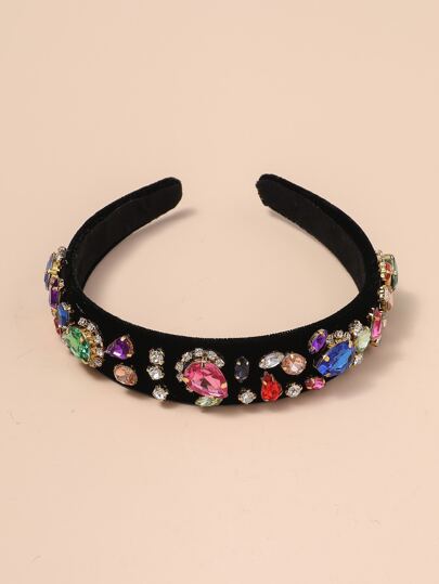 طوق شعر منقوش بحجر الراين