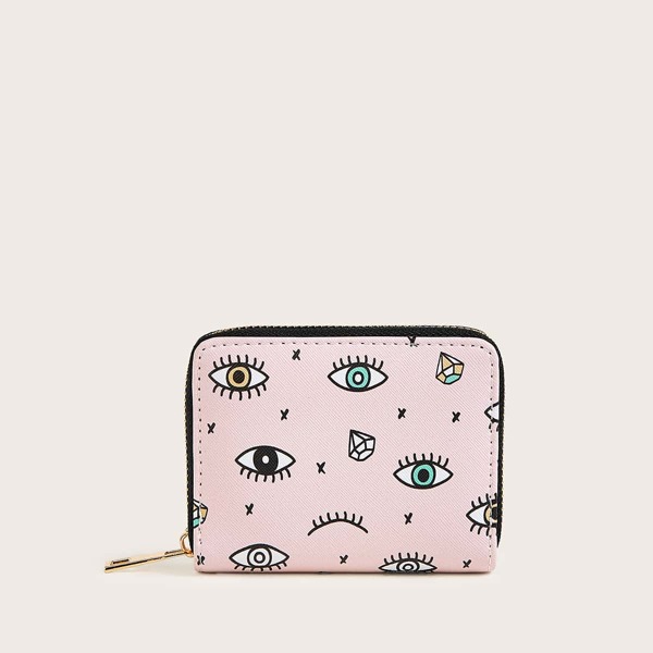 

Eye Print Purse, Pink