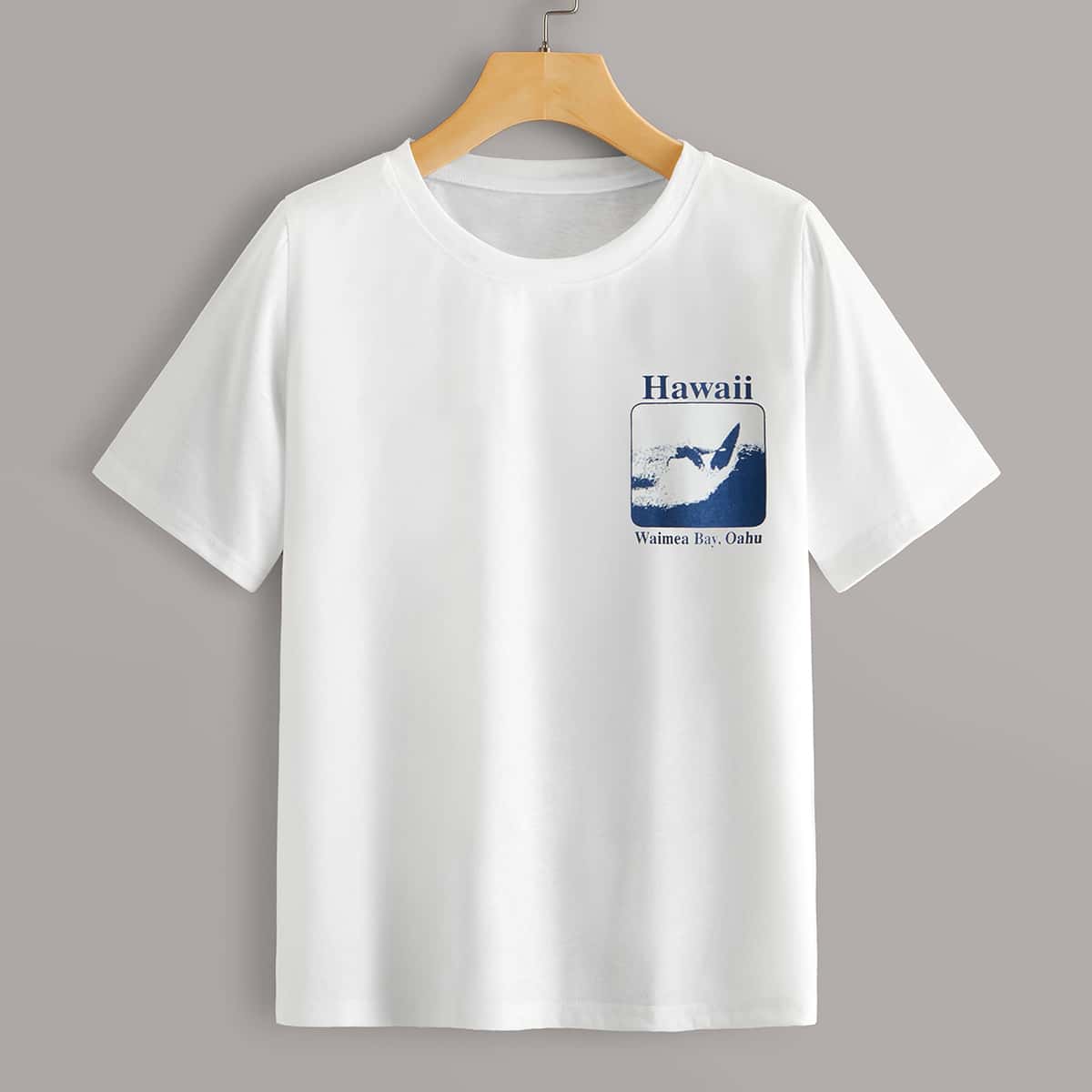 

Letter Graphic White Tee