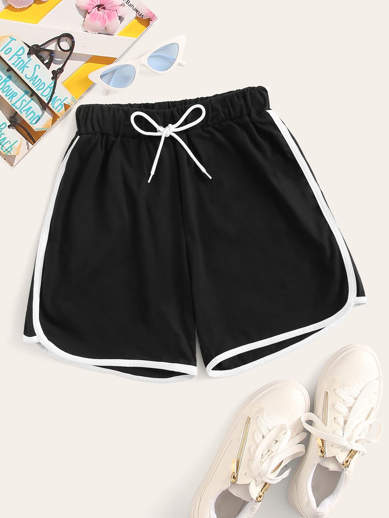 ☆NERDY☆ Women's Glossy Track Shorts Black WOMEN'S RC SEAMLESS SHORT 3 INCH - BLACK | Performance