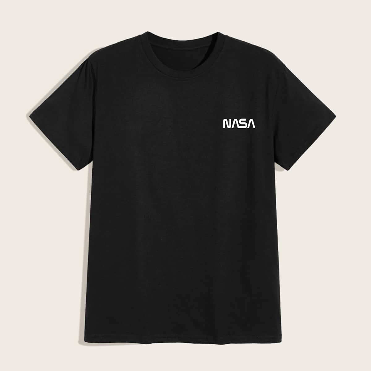 

Guys Letter Graphic Tee, Black