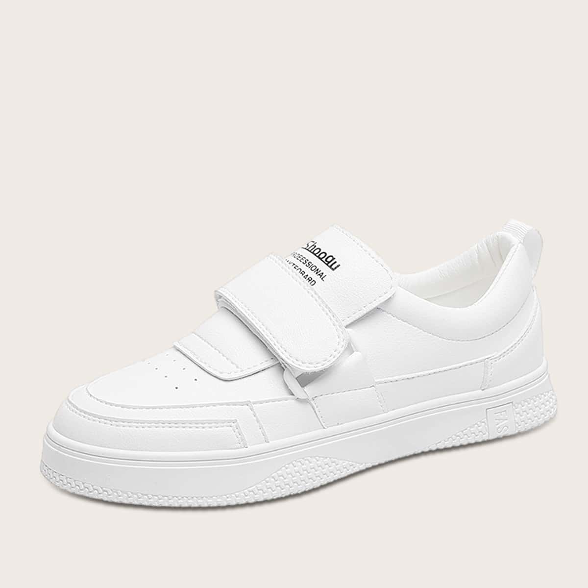 

Velcro Strap Skate Shoes, White